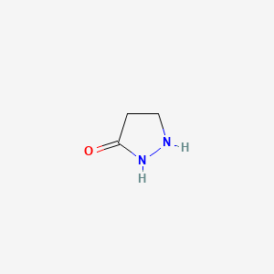 molecular formula C3H6N2O B1205042 吡唑啉-3-酮 CAS No. 10234-72-7