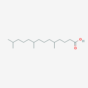 molecular formula C17H34O2 B1205043 5,9,13-三甲基十四烷酸 CAS No. 22008-57-7