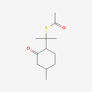 B12050434 p-Mentha-8-Thiol-3-One Acetate CAS No. 63299-27-4