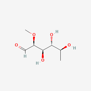 molecular formula C7H14O5 B1205052 L-Galactose, 6-deoxy-2-O-methyl- CAS No. 34299-00-8