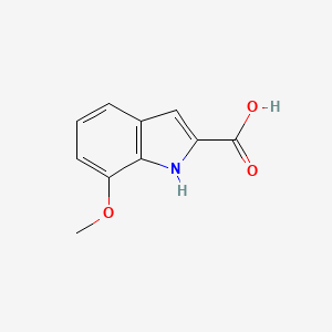 molecular formula C10H9NO3 B1205054 7-甲氧基-1H-吲哚-2-羧酸 CAS No. 24610-33-1