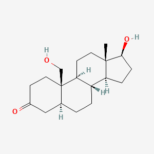 molecular formula C19H30O3 B1205062 17-Hydroxyandrostan-19-ol-3-one CAS No. 2026-82-6