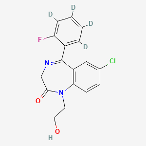 molecular formula C17H14ClFN2O2 B12050645 2-Hydroxyethylflurazepam-D4 