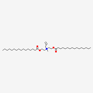 molecular formula C40H78NO4+ B1205067 Bis(2-hexadecanoyloxyethyl)-methyl-prop-2-enylazanium 