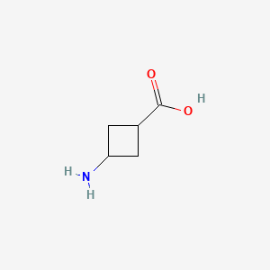 molecular formula C5H9NO2 B1205071 cis-3-Aminocyclobutanecarboxylic acid CAS No. 74316-27-1