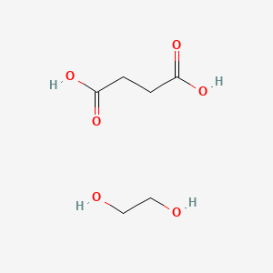molecular formula C6H12O6 B1205076 琥珀酸乙二醇聚合物 CAS No. 25569-53-3
