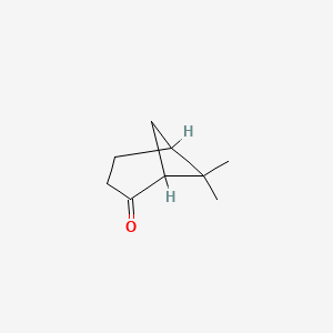 molecular formula C9H14O B1205077 6,6-二甲基双环[3.1.1]庚烷-2-酮 CAS No. 24903-95-5