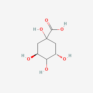 molecular formula C7H12O6 B1205080 (+)-Quinic acid CAS No. 36413-60-2