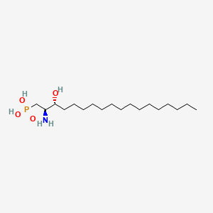 molecular formula C18H40NO4P B1205090 Dihydrosphingosine-1-phosphonate CAS No. 56816-63-8