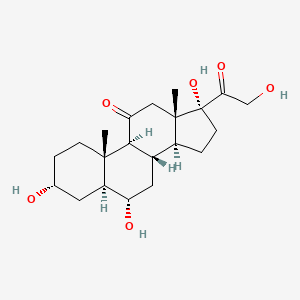 molecular formula C21H32O6 B1205092 3,6,17,21-Tetrahydroxypregnane-11,20-dione CAS No. 66979-05-3