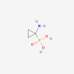 molecular formula C3H8NO3P B1205094 1-氨基环丙基膦酸 