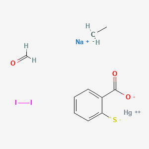 molecular formula C10H11HgI2NaO3S B1205097 Merthiolate-iodine-formalin fixative CAS No. 78249-63-5