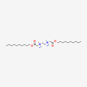 molecular formula C30H62N2O4+2 B1205098 Ethylenebis[(decyloxycarbonylmethyl)dimethylaminium] 