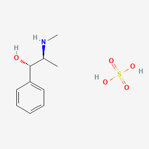 molecular formula C10H17NO5S B1205107 (1S,2S)-2-(methylamino)-1-phenylpropan-1-ol;sulfuric acid 