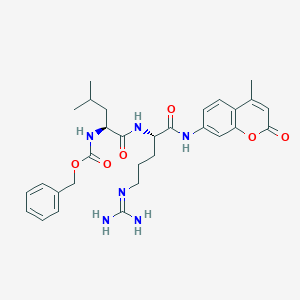molecular formula C30H38N6O6 B120511 Z-Leu-Arg-7-氨基-4-甲基香豆素 CAS No. 156192-32-4