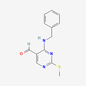 4-(Benzylamino)-2-(methylthio)pyrimidine-5-carbaldehyde