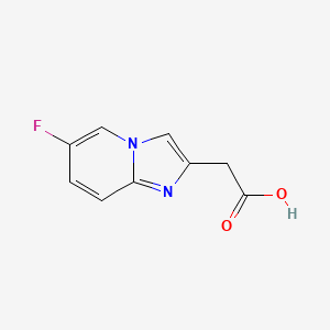 2-{6-Fluoroimidazo[1,2-a]pyridin-2-yl}acetic acid