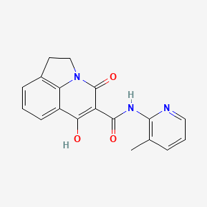 4-hydroxy-N-(3-methylpyridin-2-yl)-6-oxo-1,2-dihydro-6H-pyrrolo[3,2,1-ij]quinoline-5-carboxamide