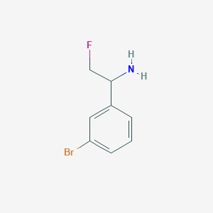 molecular formula C8H9BrFN B12051278 1-(3-Bromophenyl)-2-fluoroethanamine 