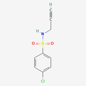 molecular formula C9H8ClNO2S B12051279 4-Chloro-N-(2-propynyl)benzenesulfonamide 