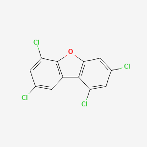 molecular formula C12H4Cl4O B1205129 1,3,6,8-四氯二苯并呋喃 CAS No. 71998-72-6
