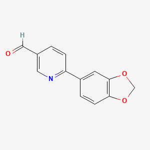 6-(Benzo[D][1,3]dioxol-5-YL)nicotinaldehyde