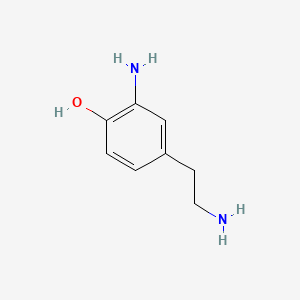 molecular formula C8H12N2O B1205156 3-Aminotyramine CAS No. 81666-88-8