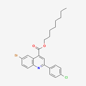 Octyl 6-bromo-2-(4-chlorophenyl)quinoline-4-carboxylate