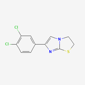 molecular formula C11H8Cl2N2S B12051738 6-(3,4-Dichlorophenyl)-2,3-dihydroimidazo[2,1-b][1,3]thiazole 