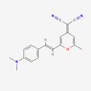 molecular formula C19H17N3O B1205176 4-(二氰亚甲基)-2-甲基-6-(4-(二甲氨基)苯乙烯基)-4H-吡喃 CAS No. 96042-30-7