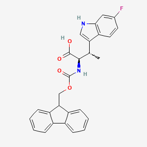 (2R,3S)-2-(Fmoc-amino)-3-(6-fluoro-1H-indol-3-yl)butanoic acid