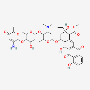 molecular formula C42H52N2O15 B1205183 阿克拉霉素X 
