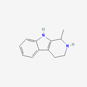 molecular formula C12H14N2 B1205185 Tetrahydroharman CAS No. 525-40-6