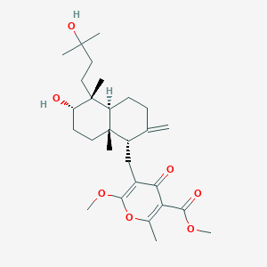 molecular formula C28H42O7 B1205188 Colletotrichin CAS No. 61235-00-5
