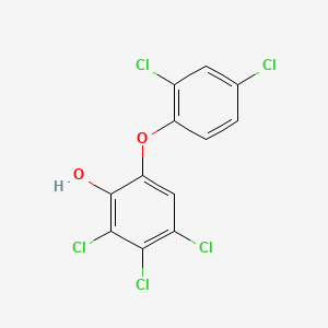 molecular formula C12H5Cl5O2 B1205199 2,3,4-Trichloro-6-(2,4-dichlorophenoxy)phenol CAS No. 53555-01-4