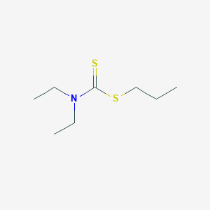 molecular formula C8H17NS2 B120520 S-丙基 N,N-二乙基二硫代氨基甲酸酯 CAS No. 19047-77-9