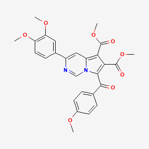 Dimethyl 3-(3,4-dimethoxyphenyl)-7-(4-methoxybenzoyl)pyrrolo[1,2-c]pyrimidine-5,6-dicarboxylate