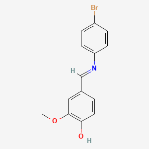 4-(((4-Bromophenyl)imino)methyl)-2-methoxyphenol