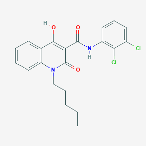 N-(2,3-dichlorophenyl)-4-hydroxy-2-oxo-1-pentyl-1,2-dihydroquinoline-3-carboxamide