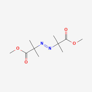 molecular formula C10H18N2O4 B1205222 Dimethyl 2,2'-azobis(2-methylpropionate) CAS No. 2589-57-3