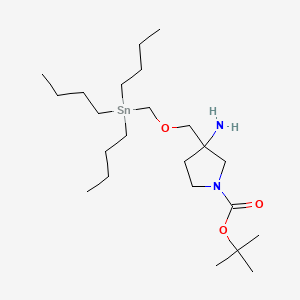 tert-butyl 3-amino-3-(tributylstannylmethoxymethyl)pyrrolidine-1-carboxylate