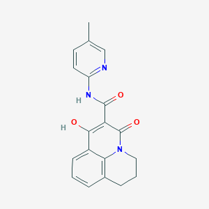 3-hydroxy-N-(5-methylpyridin-2-yl)-1-oxo-6,7-dihydro-1H,5H-pyrido[3,2,1-ij]quinoline-2-carboxamide