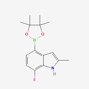 7-Fluoro-2-methyl-4-(4,4,5,5-tetramethyl-1,3,2-dioxaborolan-2-yl)-1H-indole