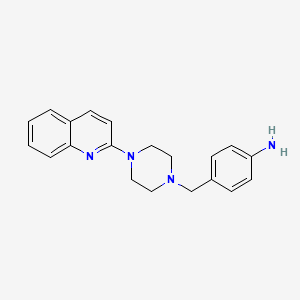 4-{[4-(Quinolin-2-yl)piperazin-1-yl]methyl}aniline