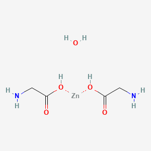 2-aminoacetic acid;zinc;hydrate