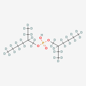 molecular formula C16H35O4P B12052363 bis[1,1,2,3,3,4,4,5,5,6,6,6-dodecadeuterio-2-(1,1,2,2,2-pentadeuterioethyl)hexyl] hydrogen phosphate 