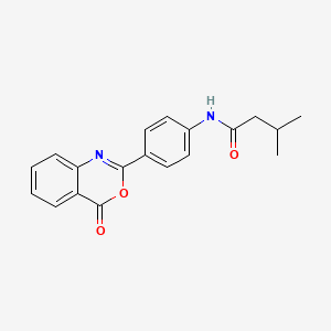 molecular formula C19H18N2O3 B1205243 3-甲基-N-[4-(4-氧代-3,1-苯并恶嗪-2-基)苯基]丁酰胺 