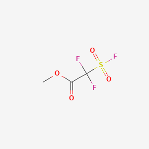 molecular formula C3H3F3O4S B1205245 Methyl 2,2-difluoro-2-(fluorosulfonyl)acetate CAS No. 680-15-9