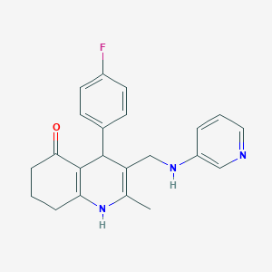 4-(4-Fluorophenyl)-2-methyl-3-((pyridin-3-ylamino)methyl)-4,6,7,8-tetrahydroquinolin-5(1H)-one