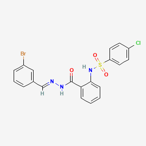 N-(2-((2-(3-Bromobenzylidene)hydrazino)carbonyl)PH)-4-chlorobenzenesulfonamide